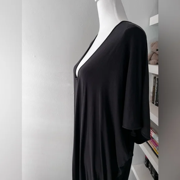 Barefoot Dreams Luxe Milk jersey kaftan black - Picture 4 of 16